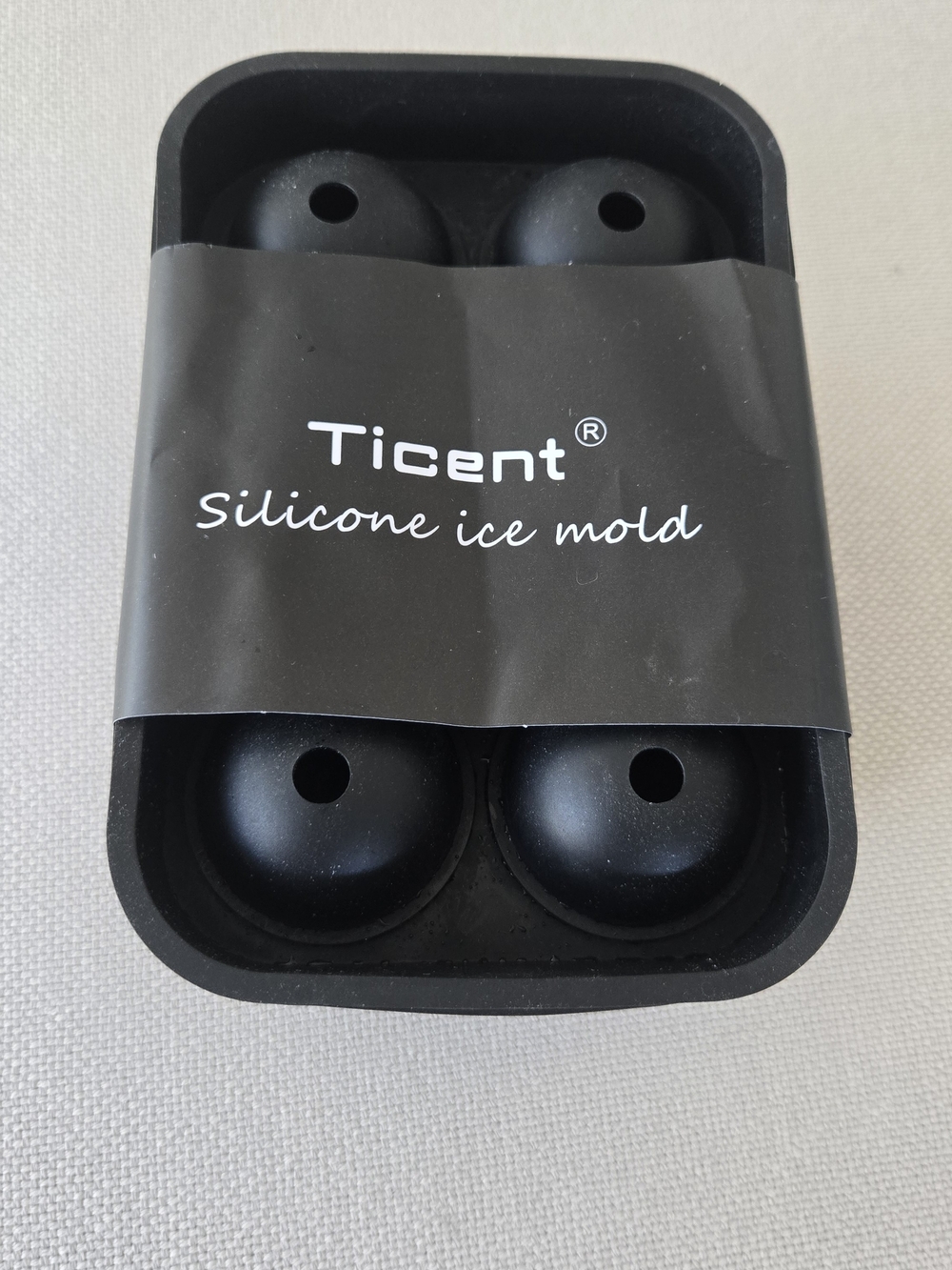 Ticent Silicone Ice Mold ROUND & SQUARE CUBE MAKER TRAY